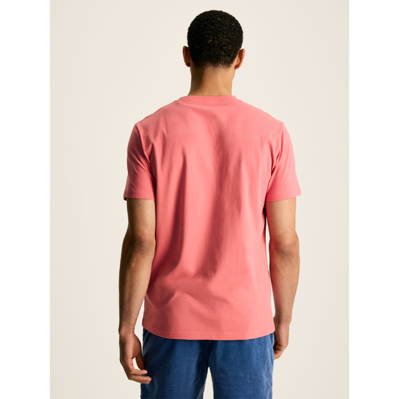 Joules Denton Men's Plain Jersey Crew Neck T-Shirt - Rose-1