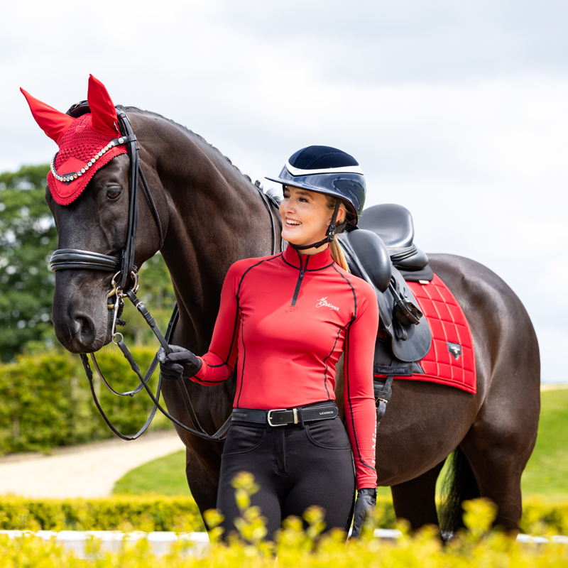 LeMieux Loire Fly Hood - Chilli-1