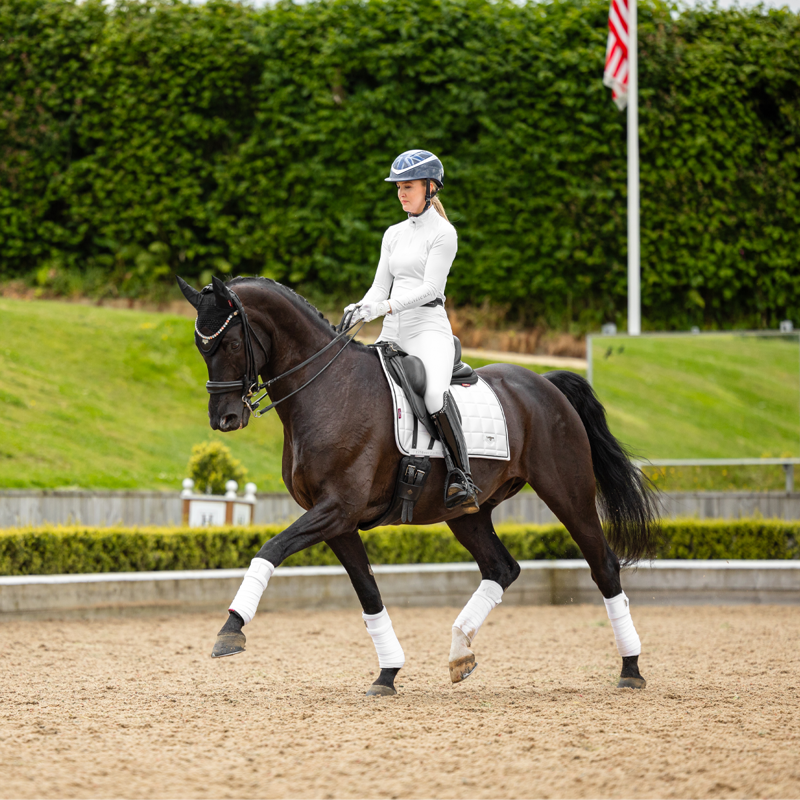 LeMieux Loire Dressage Square - White-4