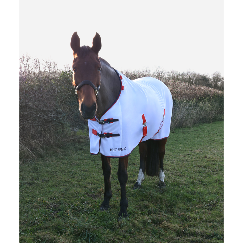 Hy HYCONIC Combo Fly Rug with Detachable Neck - White-2