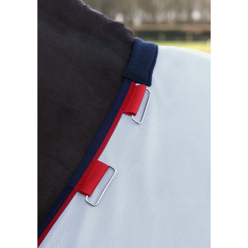 Hy HYCONIC Combo Fly Rug with Detachable Neck - White-4
