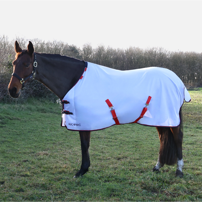 Hy HYCONIC Combo Fly Rug with Detachable Neck - White-1