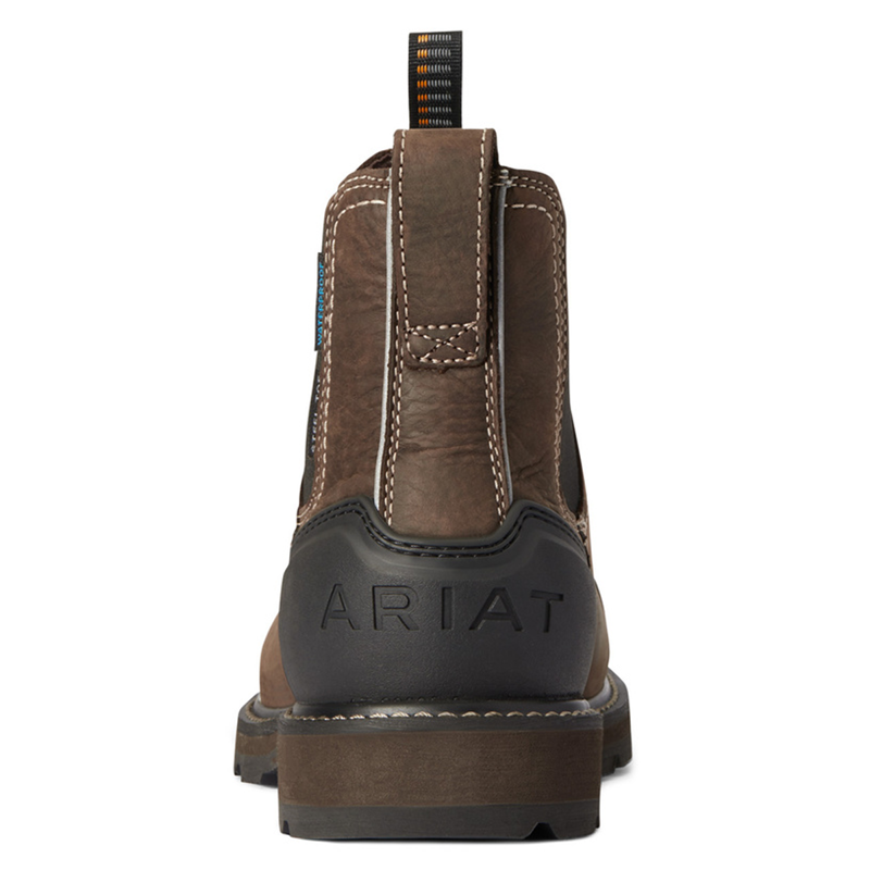 Ariat Men's Groundbreaker Chelsea XTR Waterproof Steel Toe Work Boots - Dark Brown-3