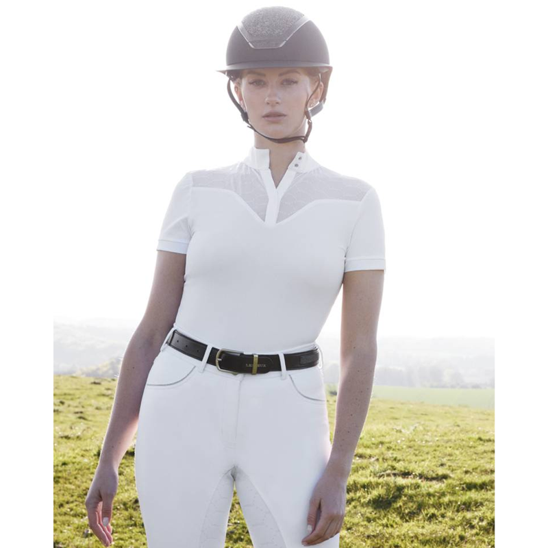 LeMieux Emily Short Sleeve Show Shirt - White-5