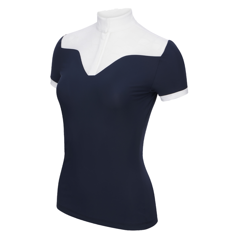 LeMieux Emily Short Sleeve Show Shirt - Navy-2