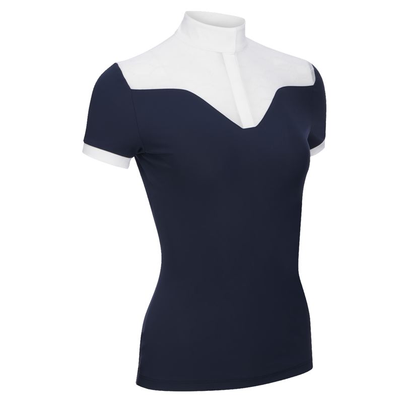 LeMieux Emily Short Sleeve Show Shirt - Navy-1