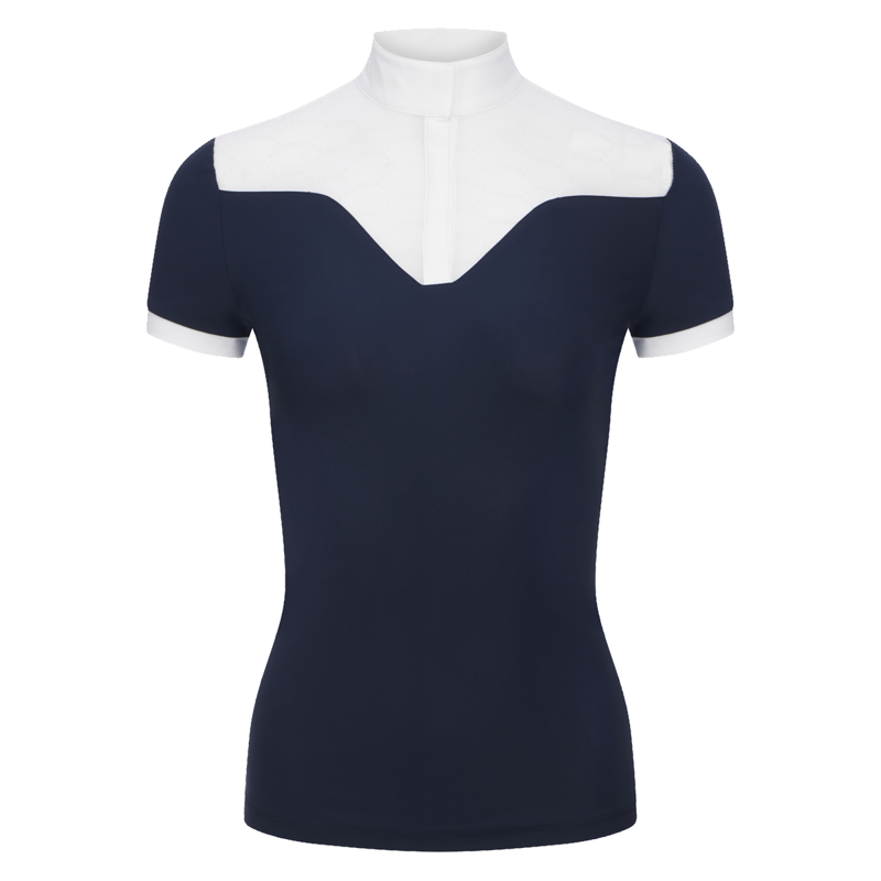 LeMieux Emily Short Sleeve Show Shirt - Navy-3