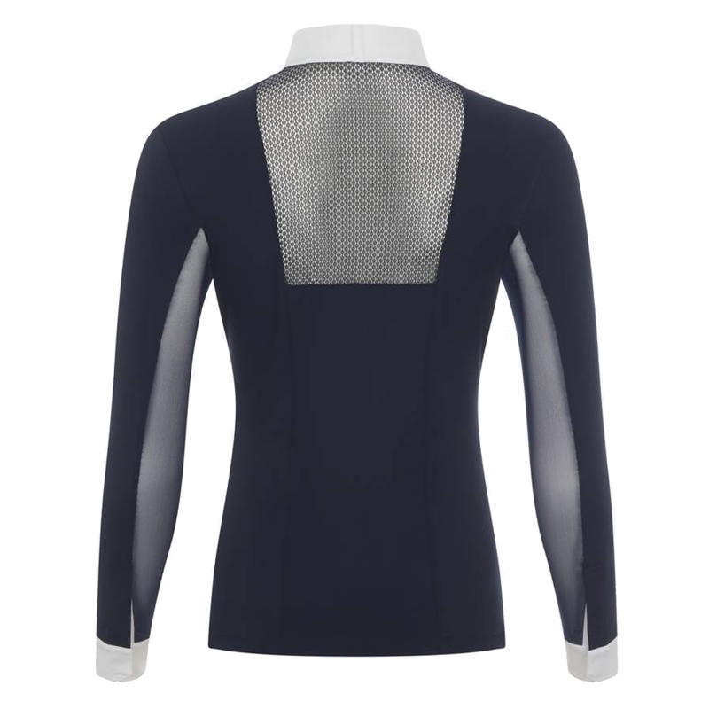 LeMieux Camille Long Sleeve Show Shirt - Navy-2