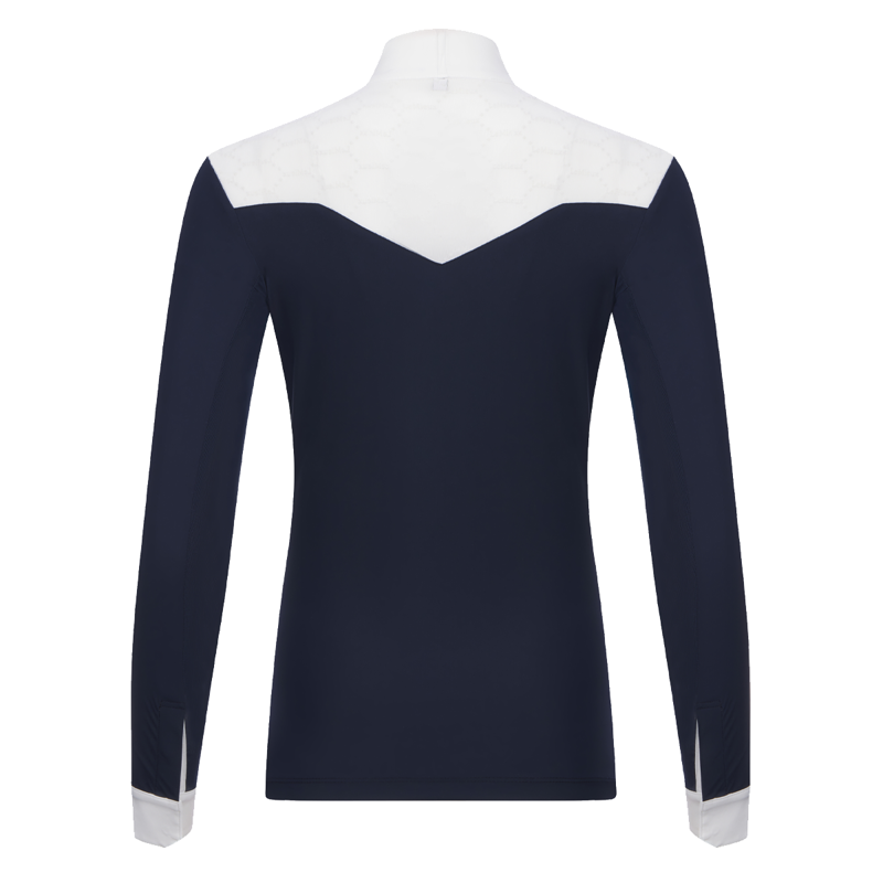 LeMieux Emily Long Sleeve Show Shirt - Navy-1