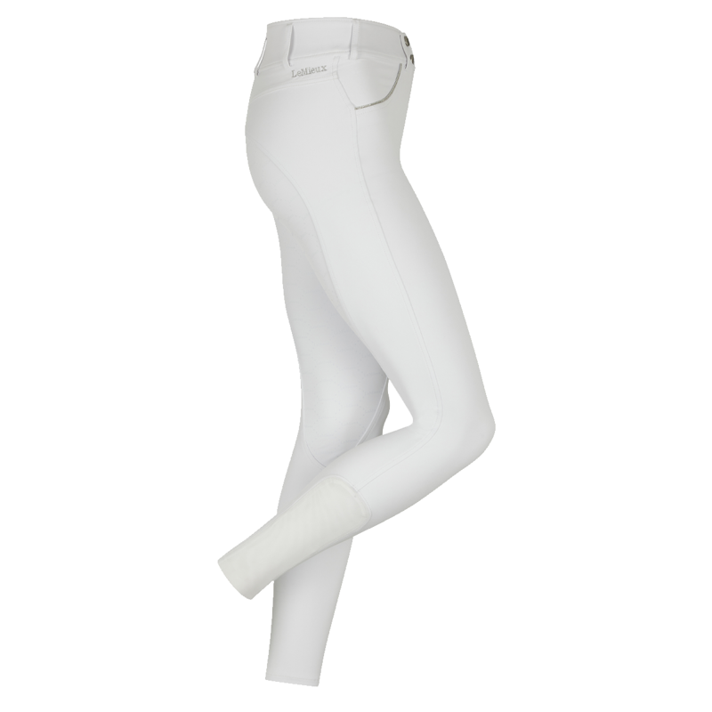 LeMieux Victoria Breech Silicone Seat - White-1