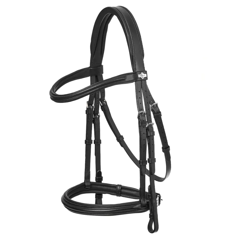 LeMieux Arika Cavesson Bridle - Black/Silver