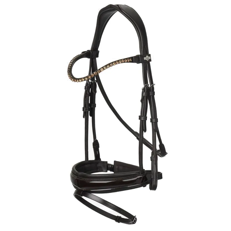 LeMieux Kudos Patent Dressage Bridle - Brown