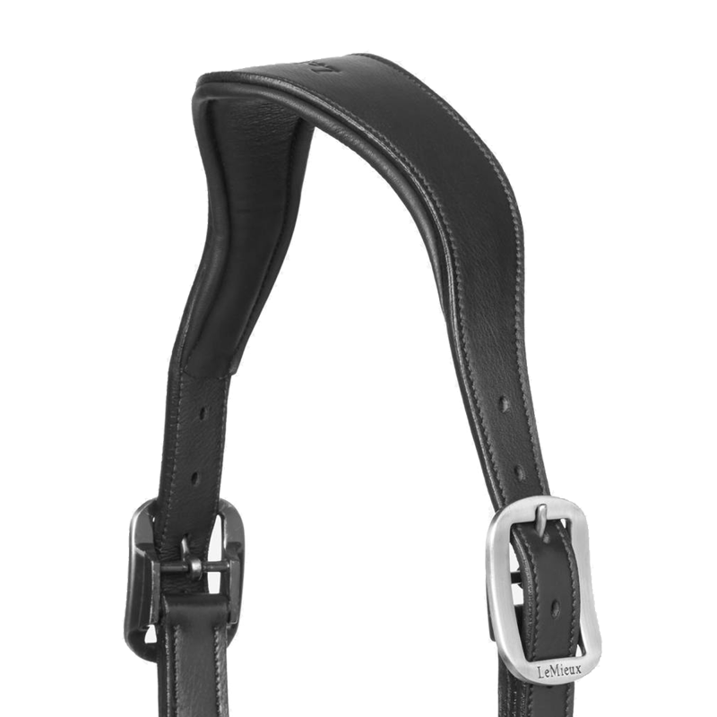 LeMieux Leather Crystal Headcollar - Black-1