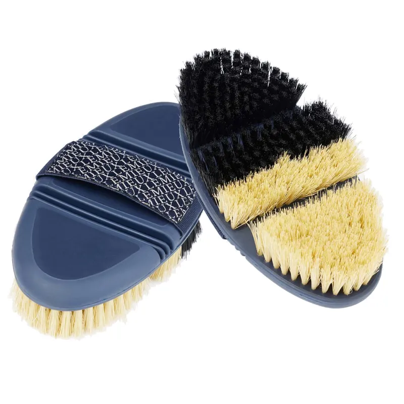 LeMieux Flexi Half And Half Grooming Brush - Navy