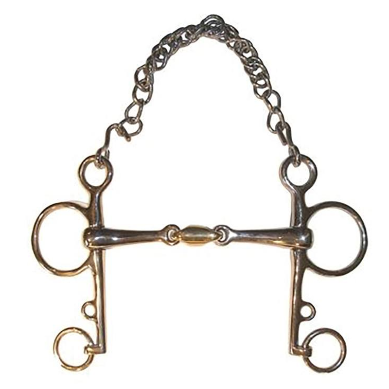 JHL Pro Steel Pelham with Brass Lozenge