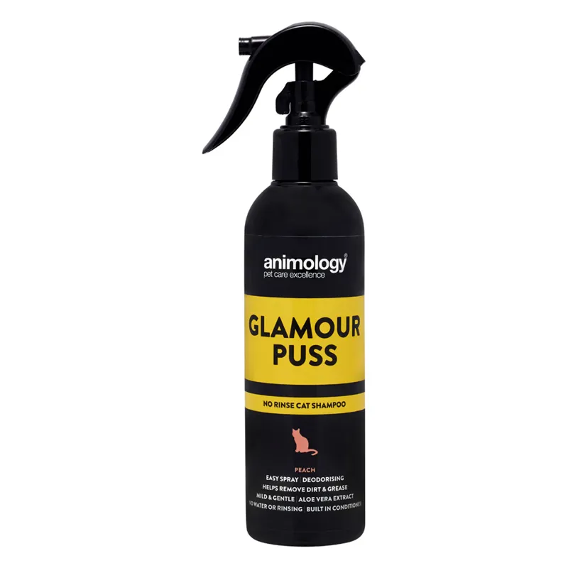 Animology Glamour Puss No Rinse Cat Shampoo Peach - 250ml