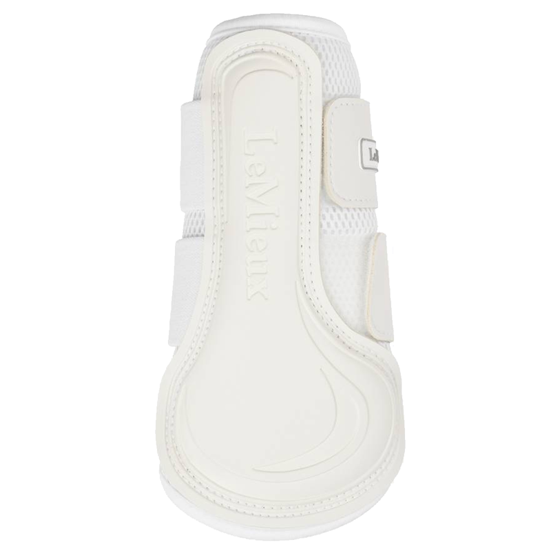 LeMieux Mesh Brushing Boots - White-1