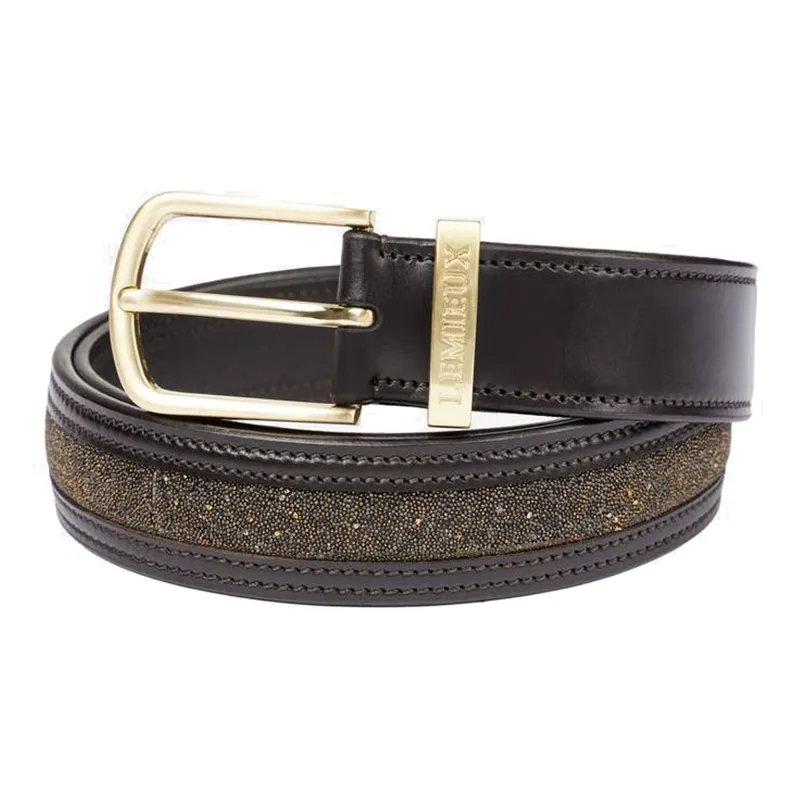 LeMieux Crystal Insert Belt - Brown