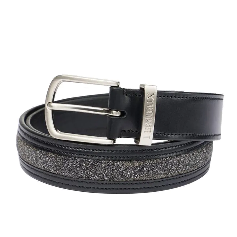 LeMieux Crystal Insert Belt - Black