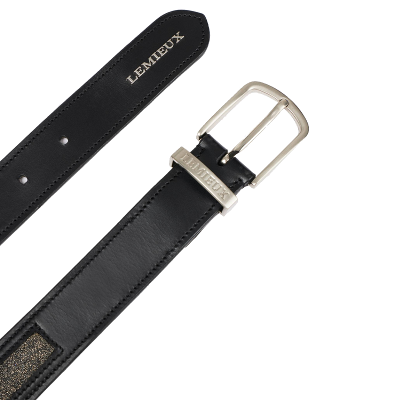 LeMieux Crystal Insert Belt - Black-2