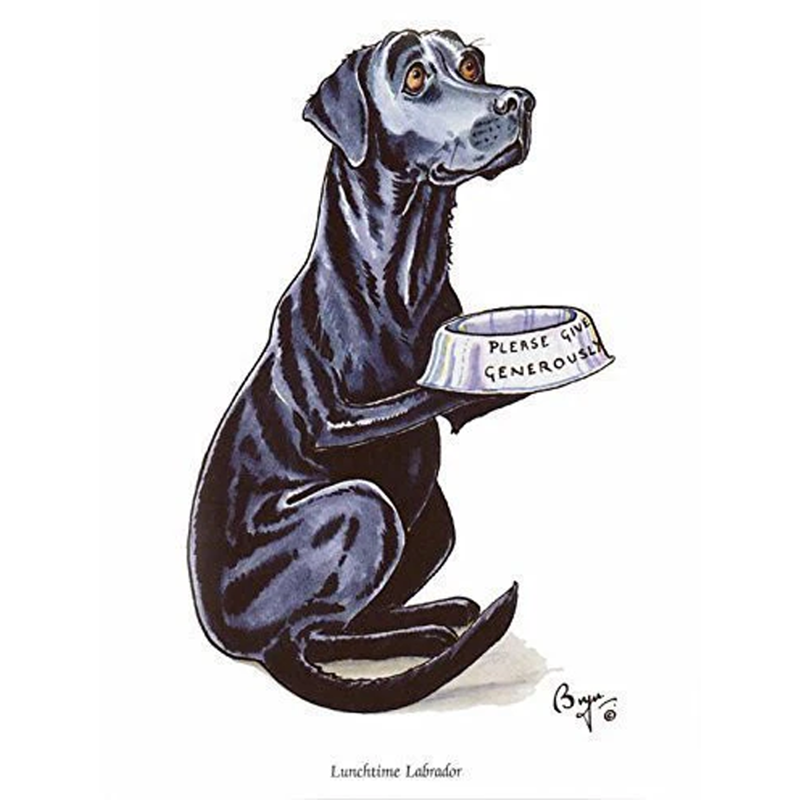 Countryside Greetings Lunchtime Labrador Card-1