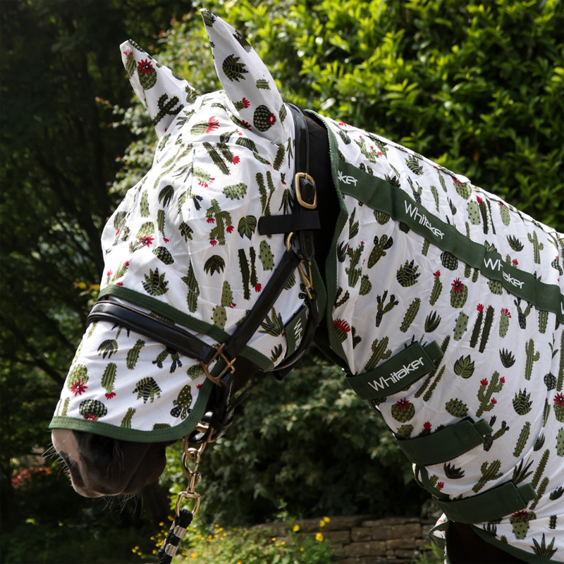 John Whitaker Swot Full Coverage Mesh Fly Rug And Mask - Cactus-2