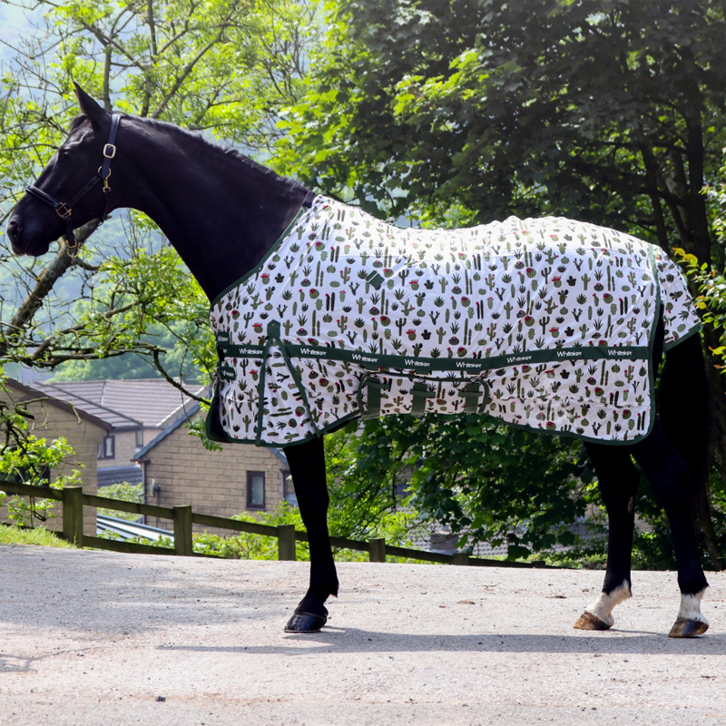 John Whitaker Swot Full Coverage Mesh Fly Rug And Mask - Cactus-1