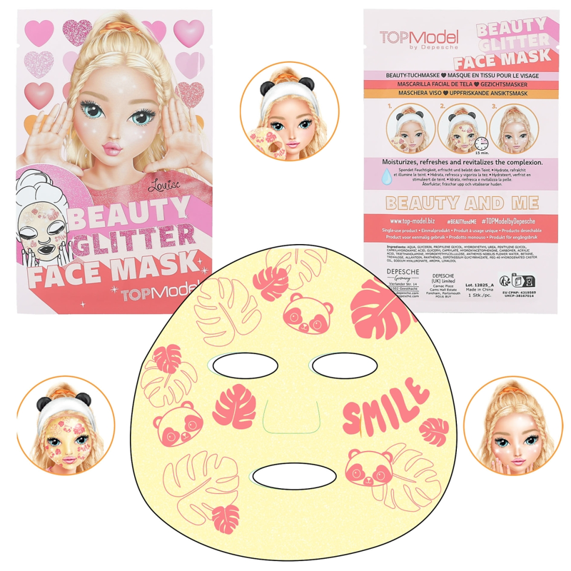 TOPModel Face Mask Glitter BEAUTY and ME - Assorted-3