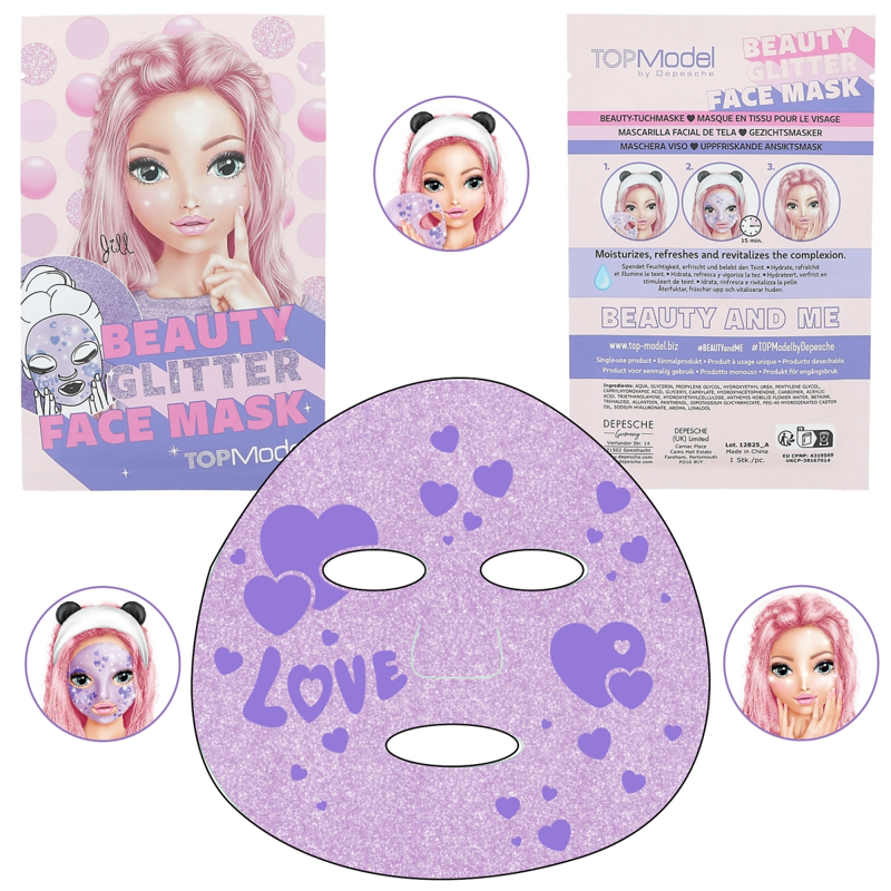 TOPModel Face Mask Glitter BEAUTY and ME - Assorted-4