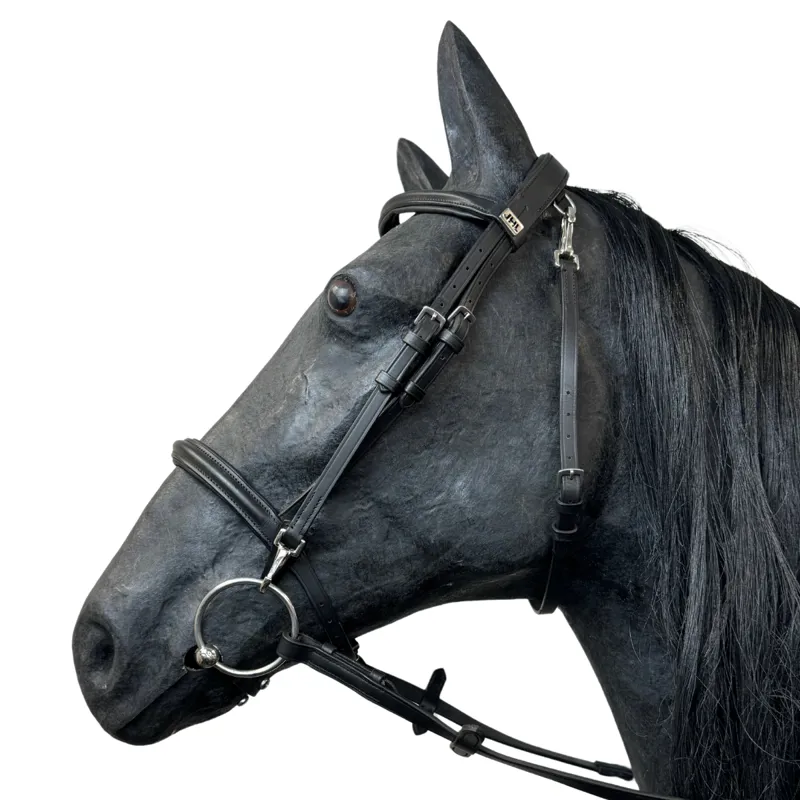 JHL Padded Training Bridle - Black