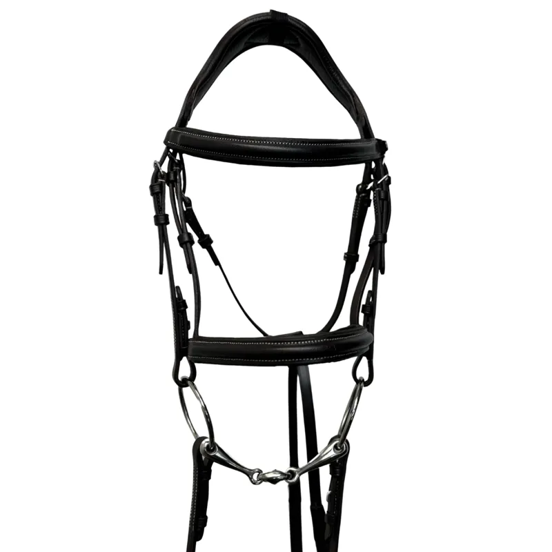JHL Padded Cavesson Bridle - Black