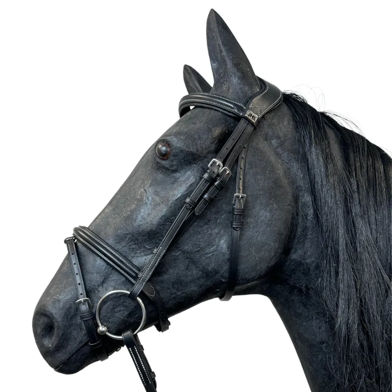 JHL Padded Flash Bridle - Brown 