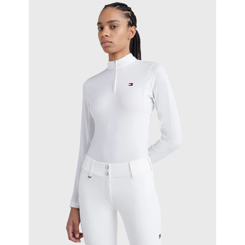 Tommy Hilfiger Fresh Air Performance Long Sleeve Show Shirt - Optic White-2