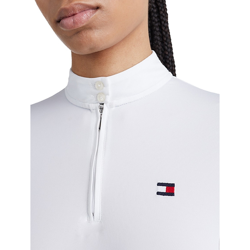 Tommy Hilfiger Fresh Air Performance Long Sleeve Show Shirt - Optic White-3