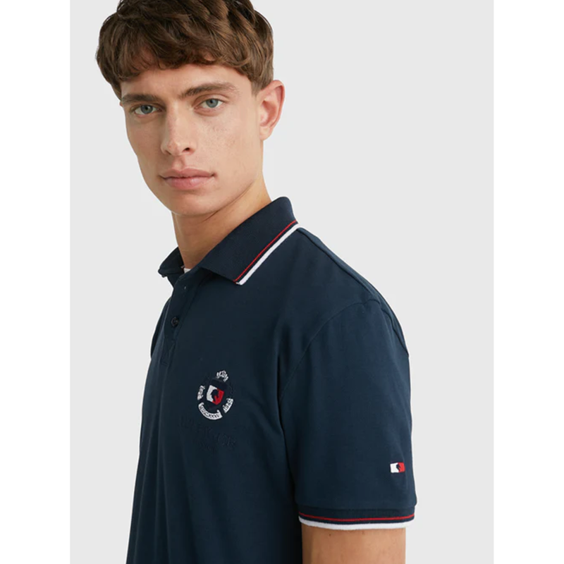 Tommy Hilfiger Men's College Polo Shirt - Desert Sky-2