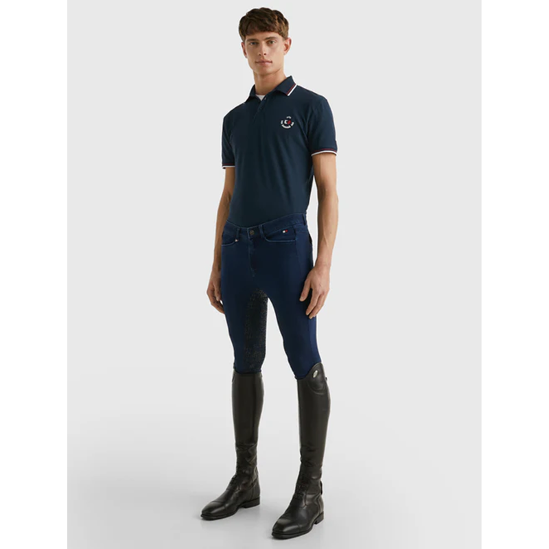 Tommy Hilfiger Men's College Polo Shirt - Desert Sky-4