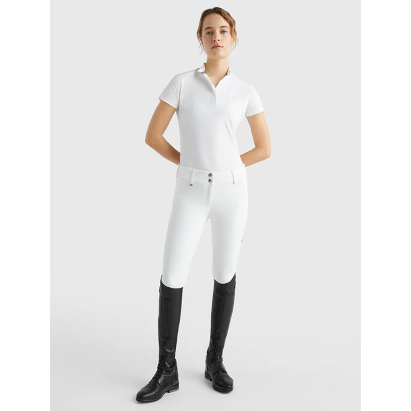 Tommy Hilfiger Rhinestone Performance Show Shirt - Optic White-3