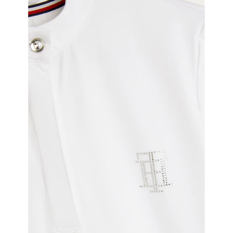Tommy Hilfiger Rhinestone Performance Show Shirt - Optic White-2