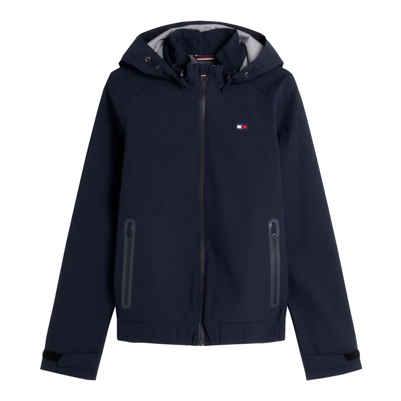 Tommy Hilfiger Waterproof Bomber Rain Jacket - Desert Sky