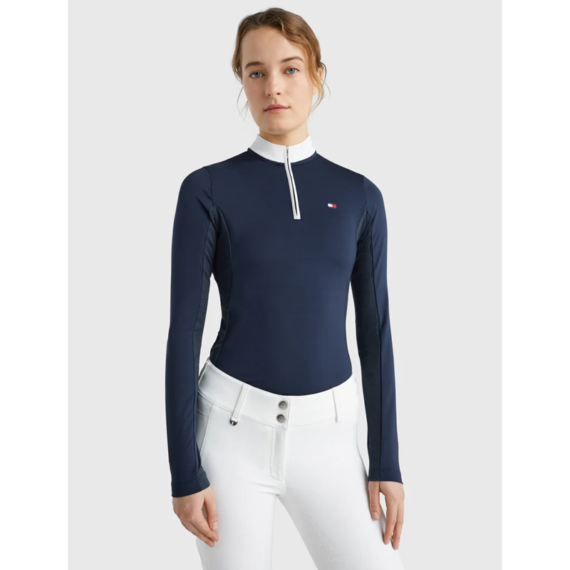 Tommy Hilfiger Fresh Air Performance Long Sleeve Show Shirt - Desert Sky-2