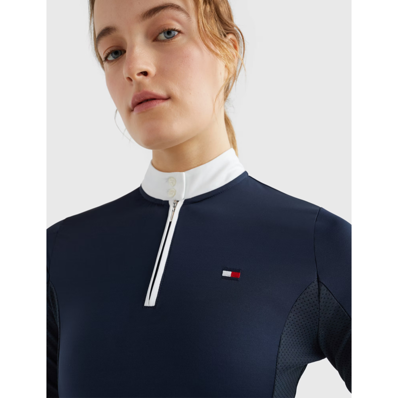 Tommy Hilfiger Fresh Air Performance Long Sleeve Show Shirt - Desert Sky-1