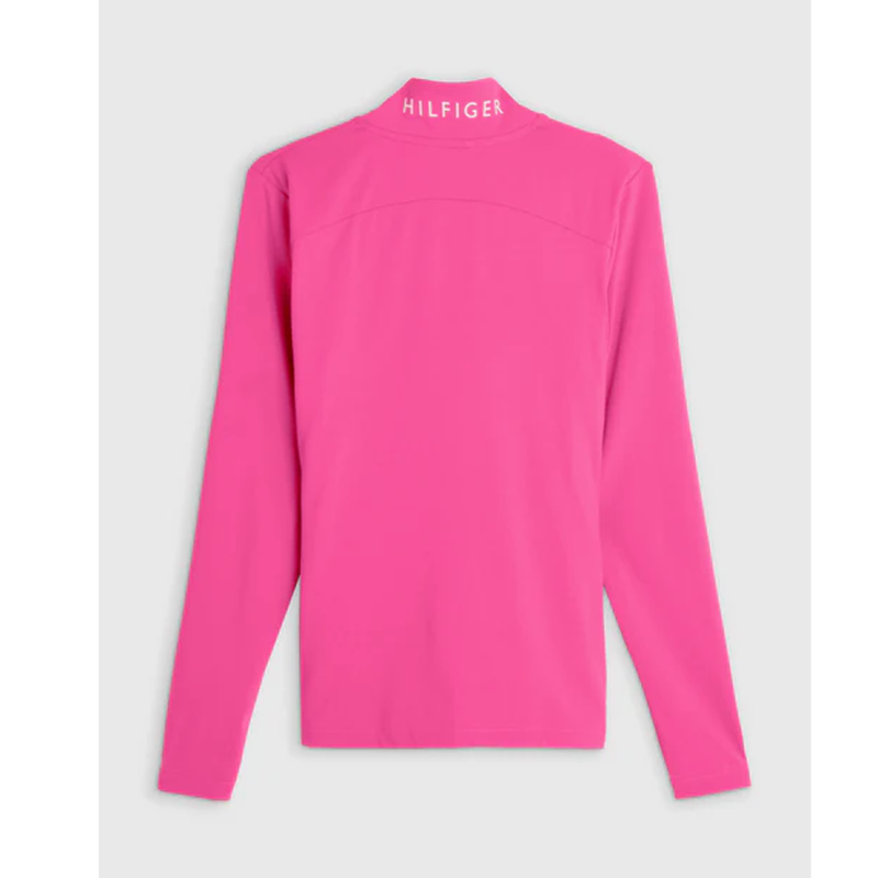 Tommy Hilfiger Women's Performance Colourblock Zip Up Jacket - Hot Magenta-1