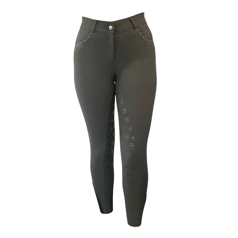 HV Polo Ladies Hasty Full Seat Riding Breeches - Army