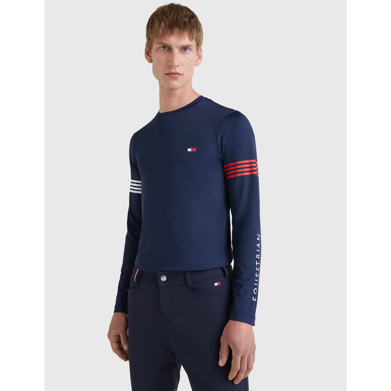 Tommy Hilfiger Men's Eco Performance Long Sleeve Shirt - Desert Sky-2