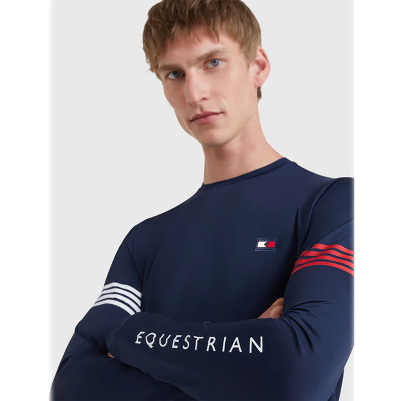 Tommy Hilfiger Men's Eco Performance Long Sleeve Shirt - Desert Sky-1