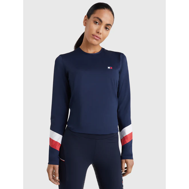 Tommy Hilfiger Women's Eco Performance Long Sleeve T-Shirt - Desert Sky-2