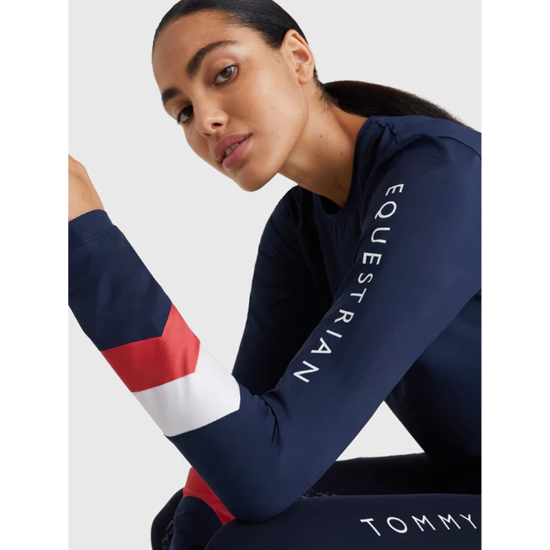 Tommy Hilfiger Women's Eco Performance Long Sleeve T-Shirt - Desert Sky-1