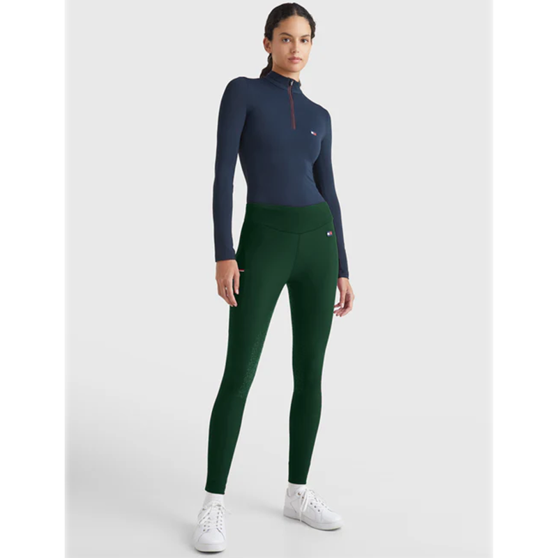 Tommy Hilfiger Full Grip Thermo Leggings - Hunter Green-4