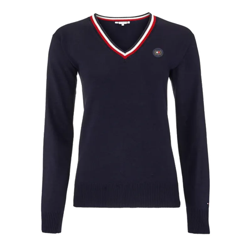 Tommy Hilfiger Women's V Neck Pullover - Desert Sky