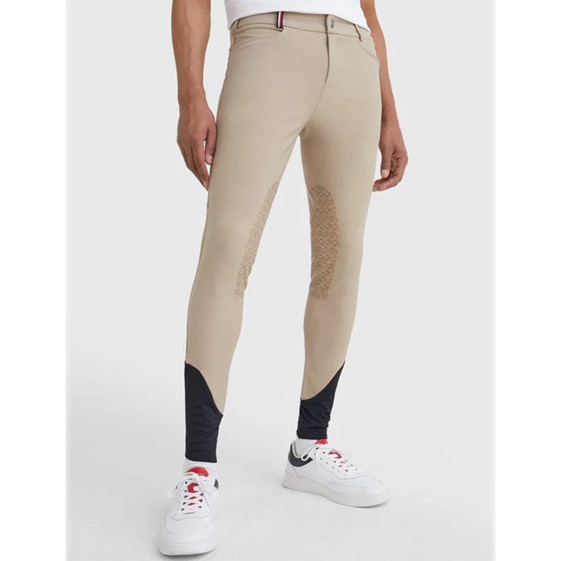 Tommy Hilfiger Men's Knee Grip Breeches Classic Style - Beige-2
